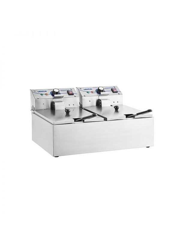 Freidora Eléctrica de Sobremesa 2 Depósitos 6 Lts  1