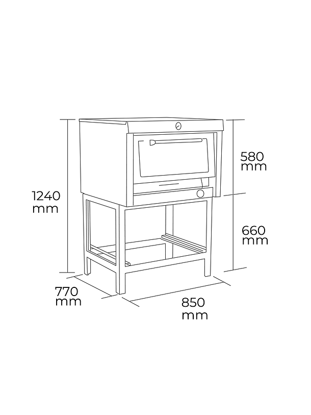 Horno Industrial a Gas ECO 58*65 Maigas 7