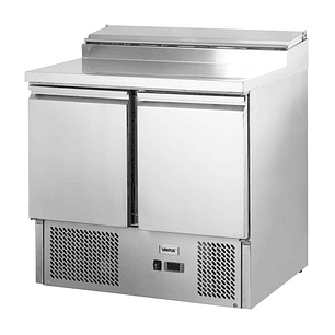 Mesón Saladette 2 Ptas Cubierta Acero Inox 370LTS Ventus