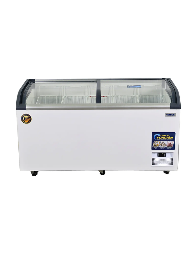 Congeladora Tapa Vidrio 520L PRO VENTUS 1