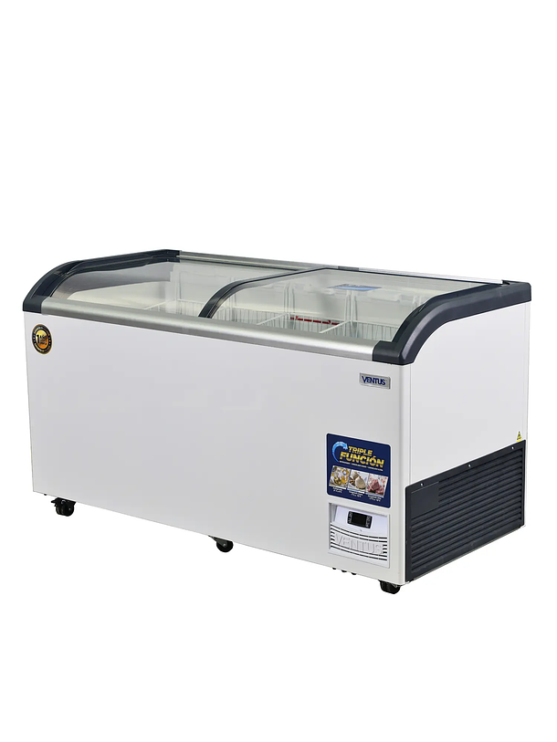 Congeladora Tapa Vidrio 520L PRO VENTUS 2