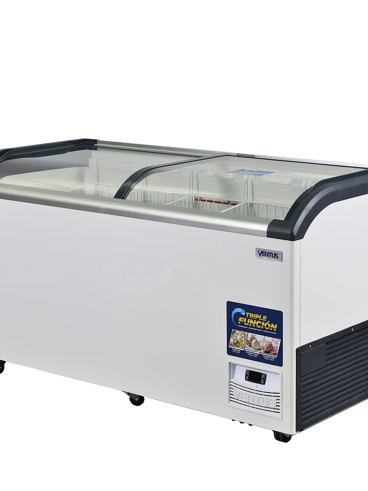 Congeladora Tapa Vidrio 520L PRO VENTUS 2