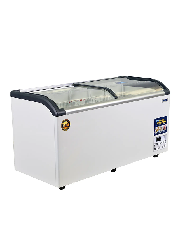 Congeladora Tapa Vidrio 520L PRO VENTUS 3