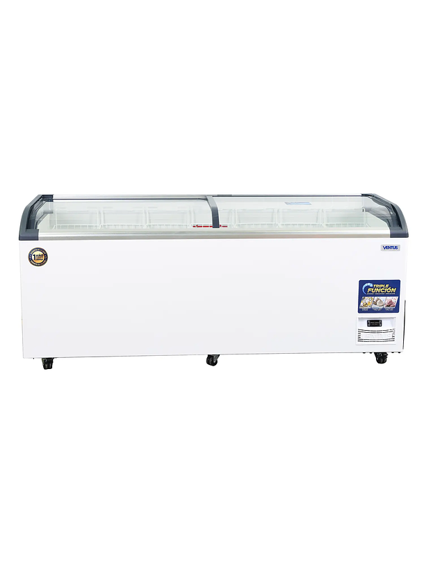 Congeladora Tapa Vidrio 720L PRO VENTUS 1