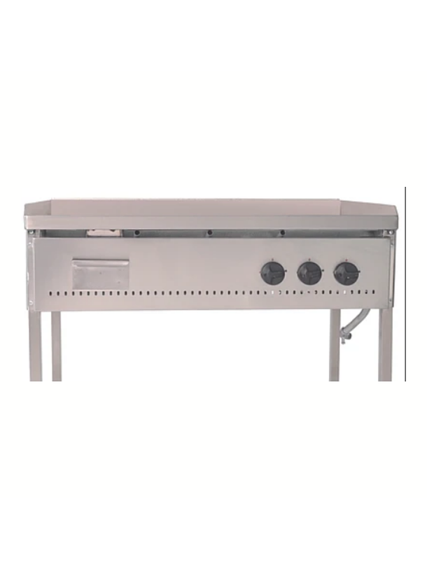 Plancha Churrasquera lisa 100x60cm Maigas 2