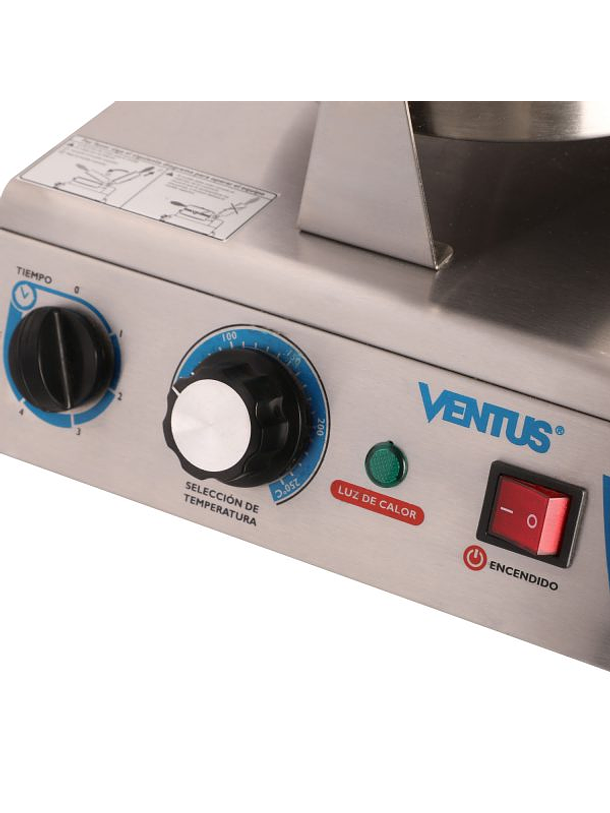 Wafflera Eléctrica 1 Plato Vwe-1S Ventus 4