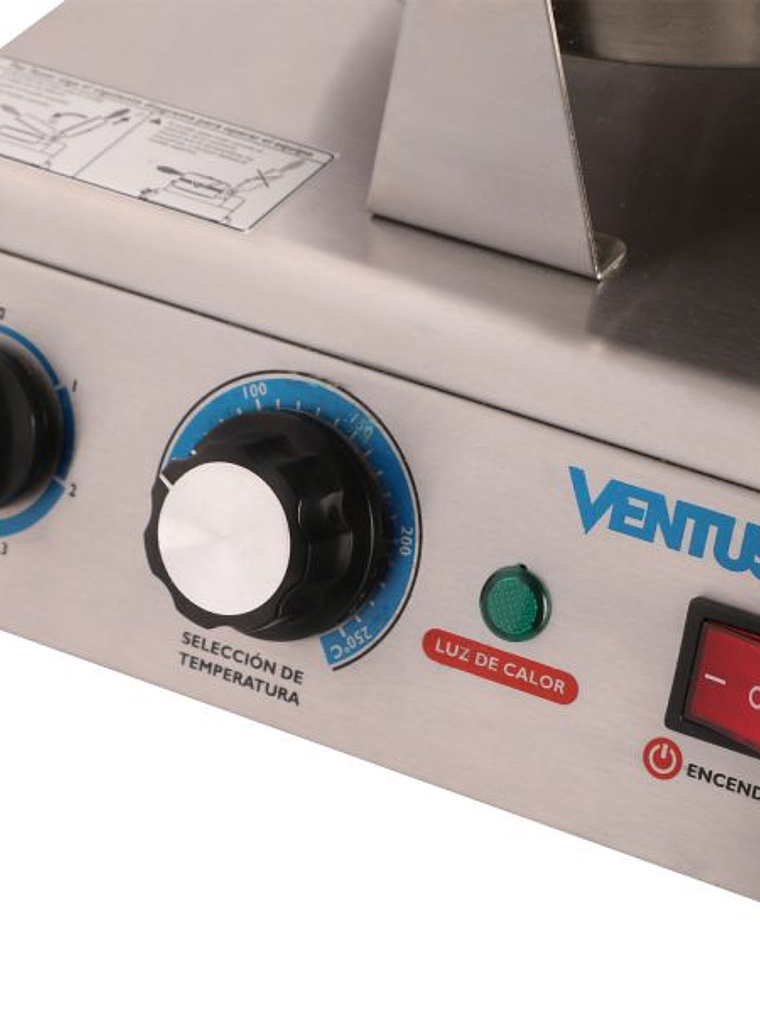 Wafflera Eléctrica 1 Plato Vwe-1S Ventus 4