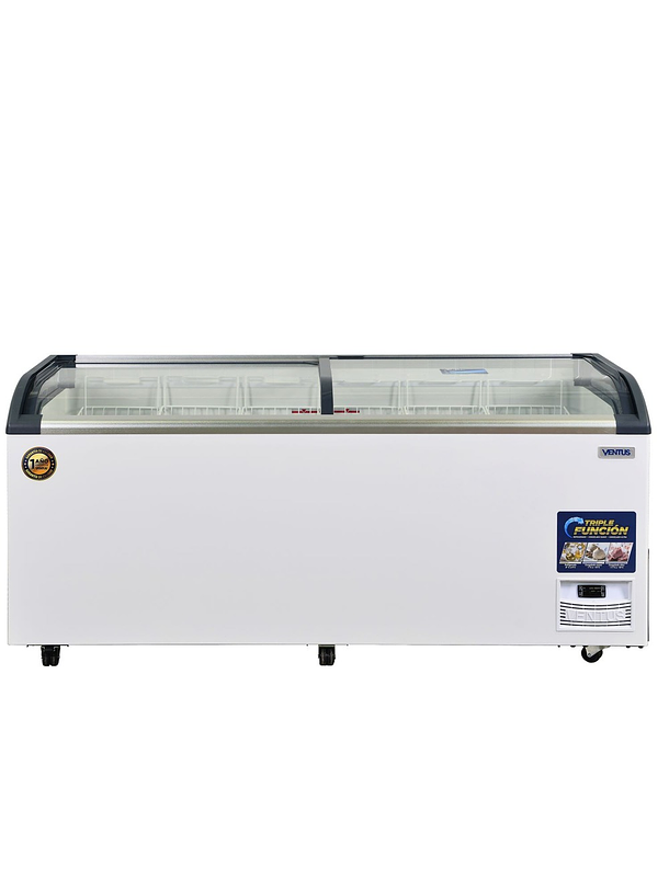 Congeladora Tapa Vidrio 620L PRO VENTUS 1