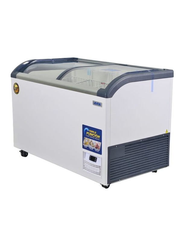 Congeladora Tapa Vidrio 420L PRO VENTUS 2