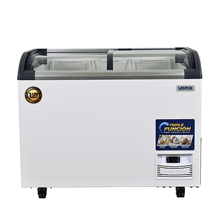 Congeladora Tapa Vidrio 320L PRO VENTUS