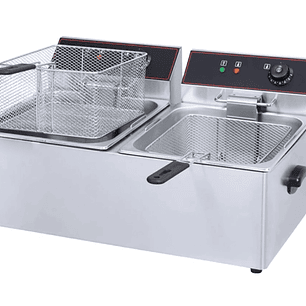 Freidora Eléctrica 2 Depósitos 8L ITA