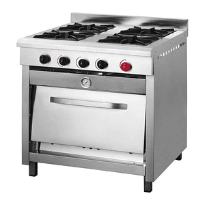 COCINA 4 PLATOS 58X65 INOX GN VCG-4AI GLP VENTUS