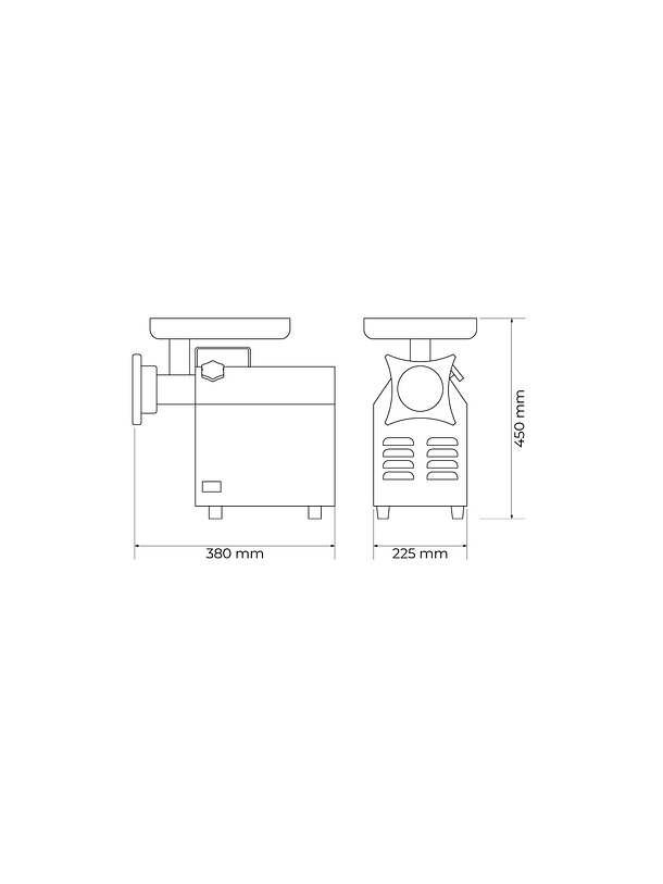 MOLEDORA DE CARNE 140 kg/h MAIGAS 4