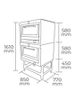 Horno 2 Cámaras ECO de 58×65cm MAIGAS - Miniatura 2