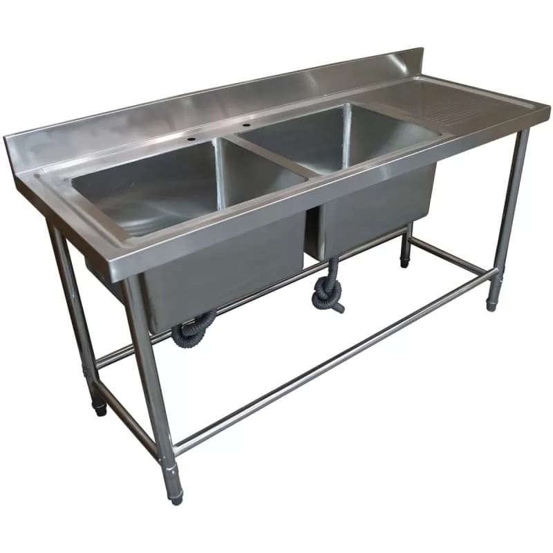 Lavafondo industrial 190x60x85 cm ITA secador derecho