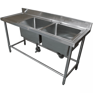 Lavafondo 190x60x85 Secador Izquierdo