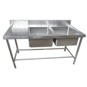 Lavafondo 160x60x85 Secador Izquierdo