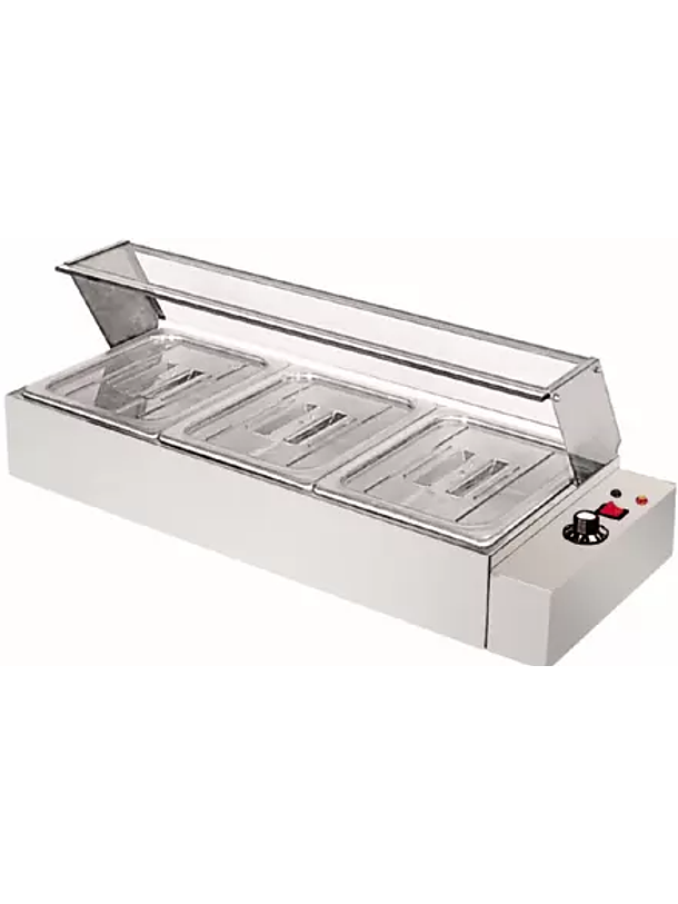 Baño Maria S/mesa  Vidrio Recto, 3 DEP 1/2X10  1