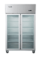 Refrigerador 2 Ptas Vidrio En Acero Inox. Vr2Ps-1000V Ventus - Miniatura 1