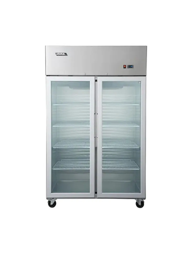 Refrigerador 2 Ptas Vidrio En Acero Inox. Vr2Ps-1000V Ventus 1