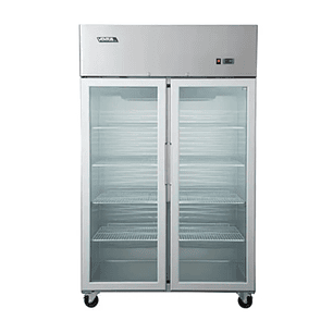 Refrigerador 2 Ptas Vidrio En Acero Inox. Vr2Ps-1000V Ventus