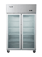 Refrigerador 2 Ptas Vidrio En Acero Inox. Vr2Ps-1000V Ventus - Miniatura 1