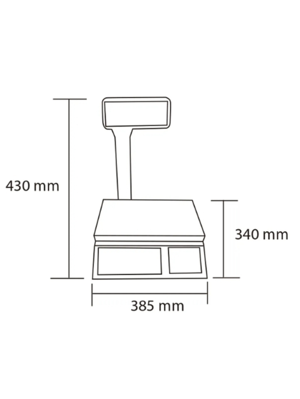 Balanza Electronica 30 KG. Visor lateral 2