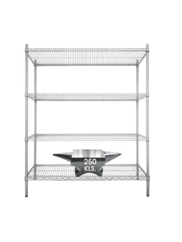 ESTANTERIA JSS-1248 1200X480X1550 FULL SS PERFORADA 1