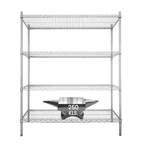 ESTANTERIA JSS-1248 1200X480X1550 FULL SS PERFORADA