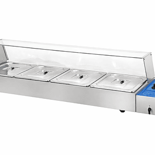 Baño Maria S/mesa  Vidrio Recto, 4 DEP 1/2X10 