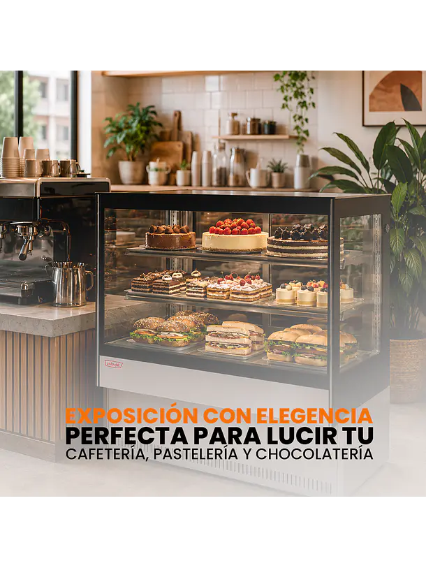 Vitrina Pastelera Cuadrada 1M MAIGAS 2