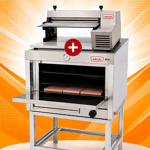 Pack Inicio Pro Maigas: Horno a Gas  ECO + Sobadora Eléctrica Inox 