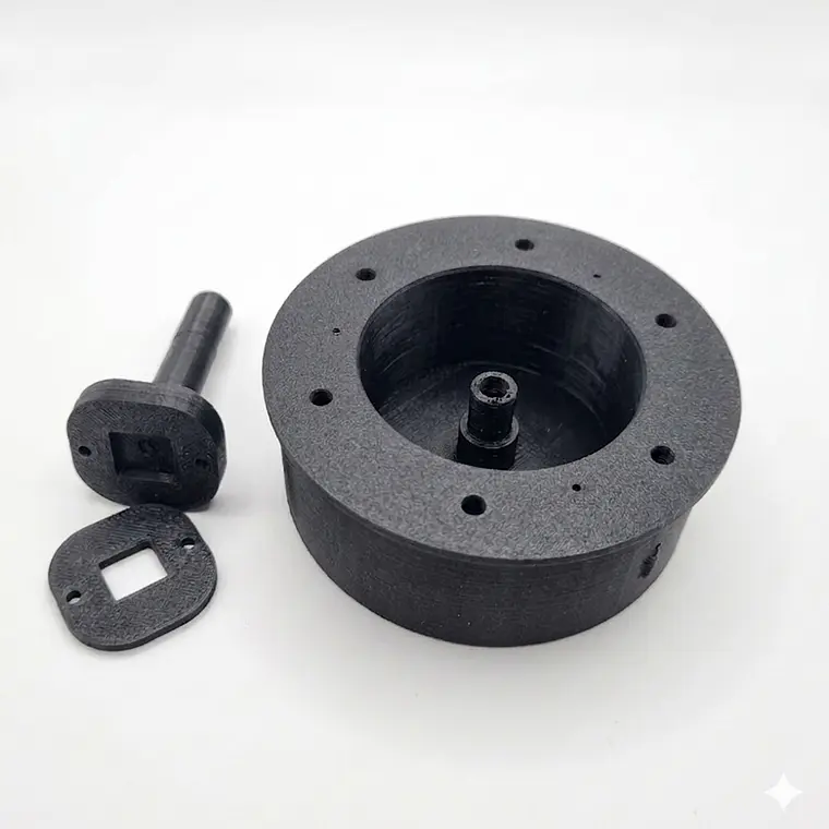 Cubo 70mm e suporte pra encoder frontal  3