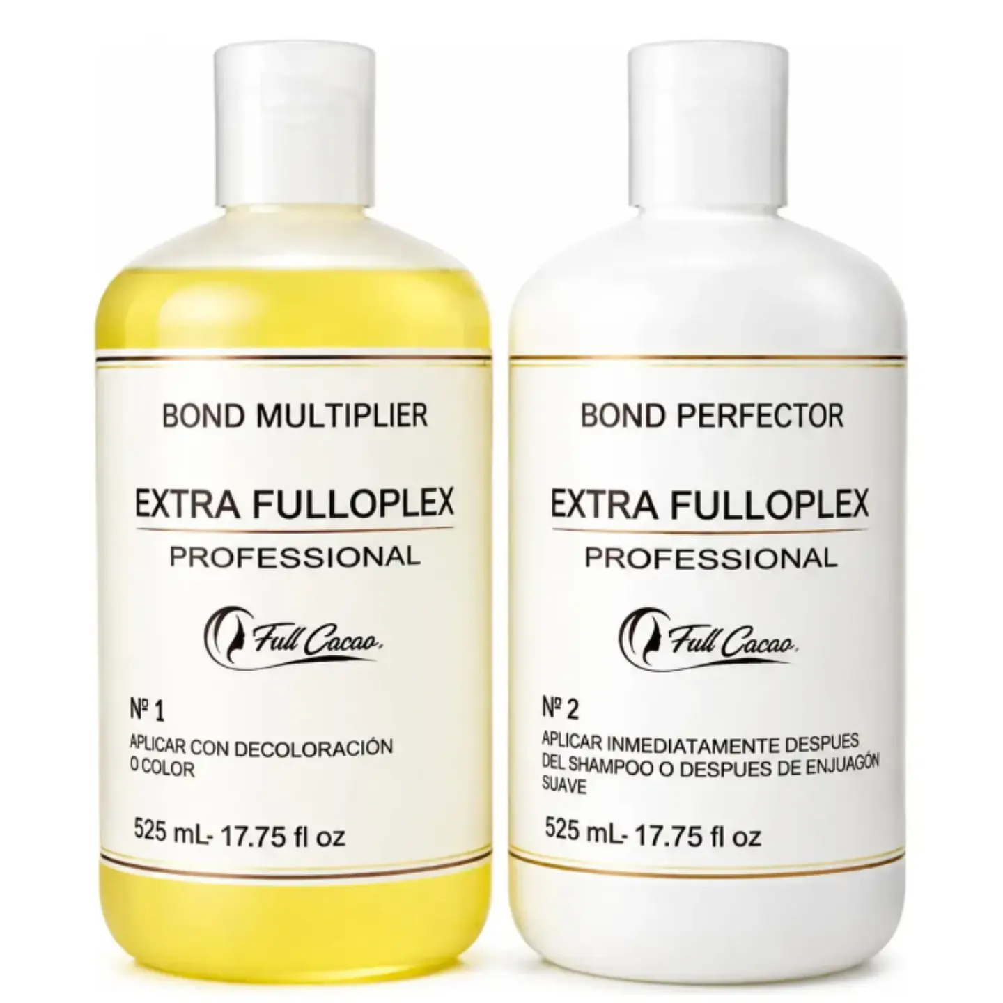 Kit Extra Fulloplex Professional Fullcacao Reparación Capilar Plex 500 ml (2 Pasos) 1