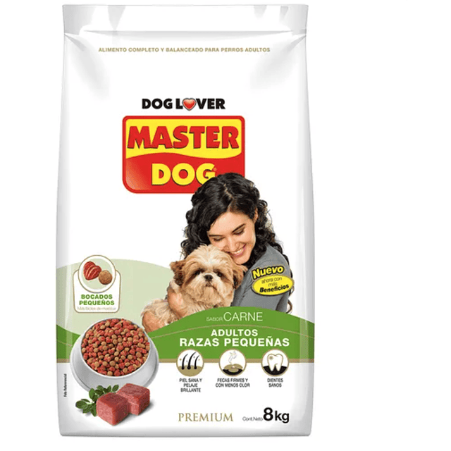 Alimento MASTER DOG  Adultos RAZAS PEQUEÑAS