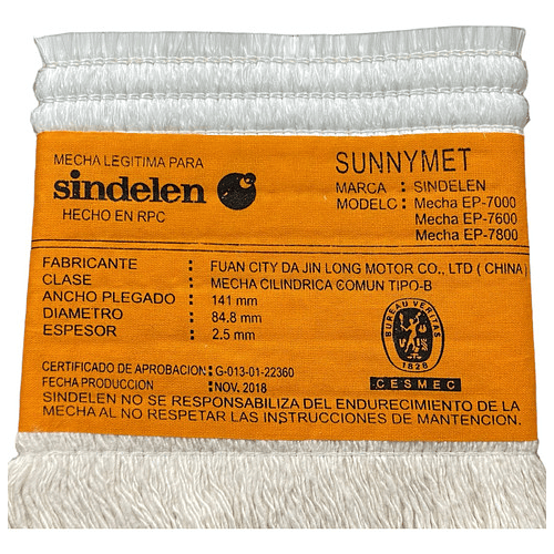 Mecha Estufas Sindelen Sunnymet EP-7000 / 7600 / 7800 4