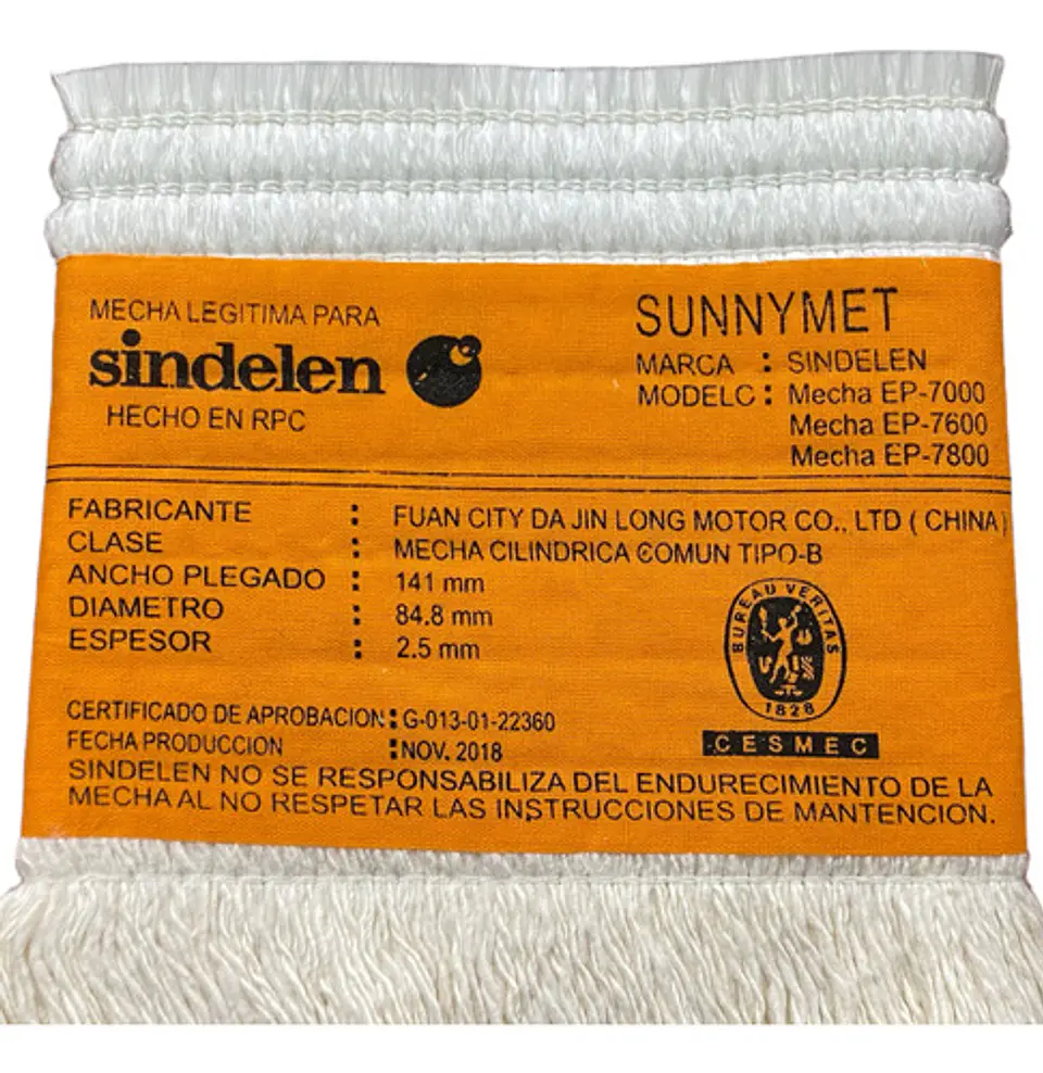 Mecha Estufas Sindelen Sunnymet EP-7000 / 7600 / 7800 4