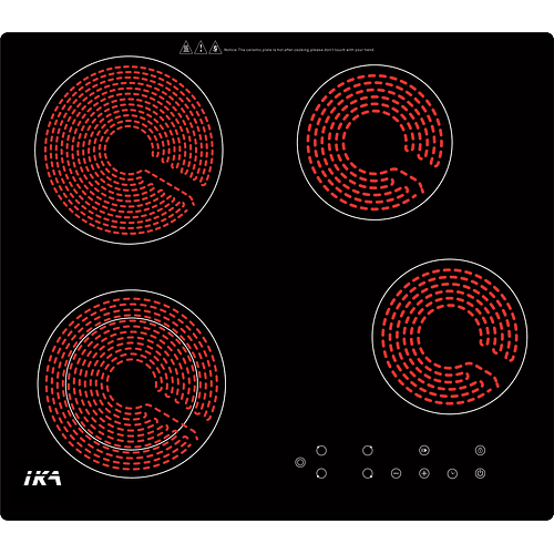Encimera IKA Vitrocerámica 4 Quemadores 1