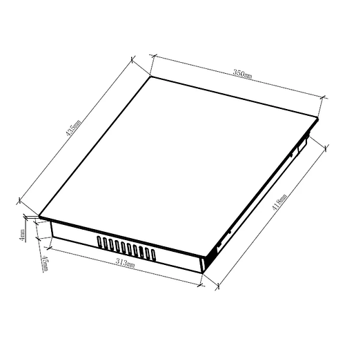 Encimera Düne Vitrocerámica 2p 50 3