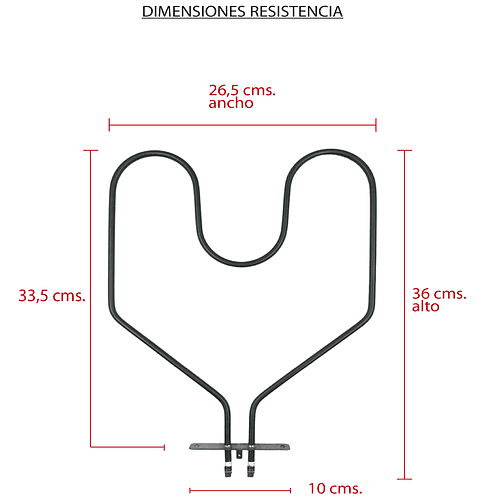 Resistencia Hornos TEKA 1200W 2 8