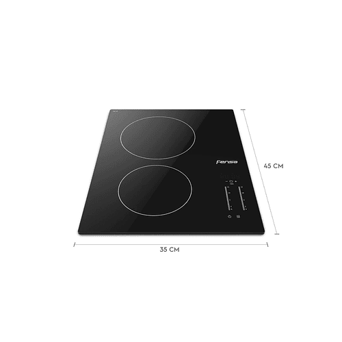 Encimera Fensa Vitrocerámica 2 Platos FEV 2T 6