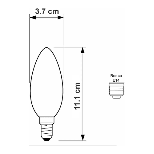Ampolleta Vela / Tubular Para Campanas Extractoras 4