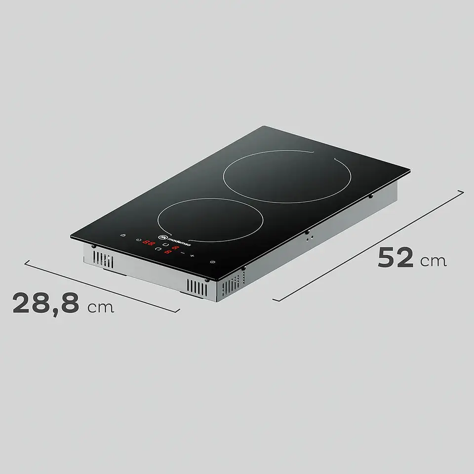 Encimera Mademsa Vitrocerámica 2 Platos VM2TR 3