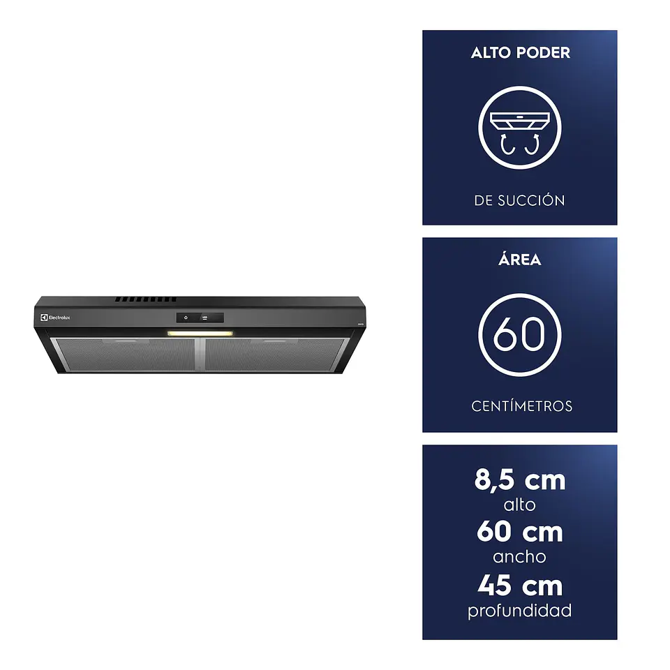 Campana Extractora Touch Electrolux DE6TB 2