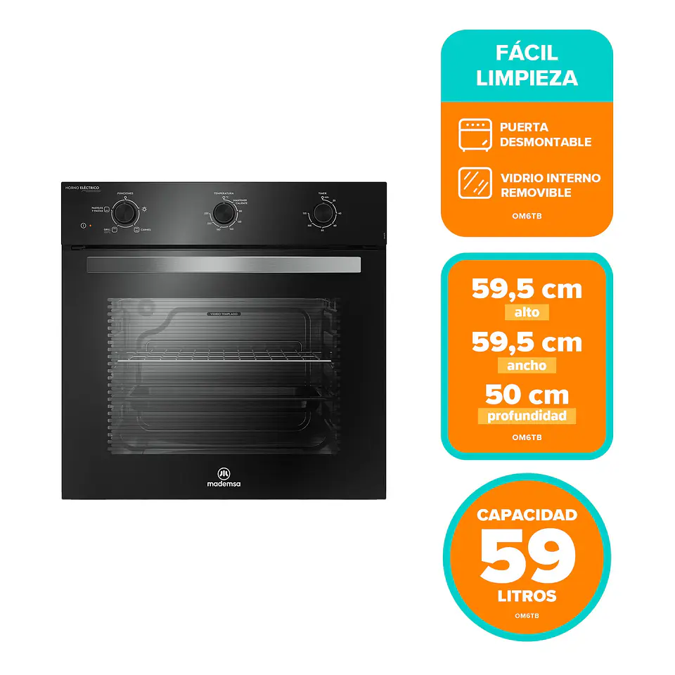 Horno Empotrable Mademsa OM6TB 2