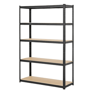 Estante Metálico Porto Negro 180x120x45 cm 500kg