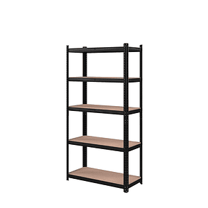 Estante Metálico Lisboa Negro 150x70x30 cm 300kg