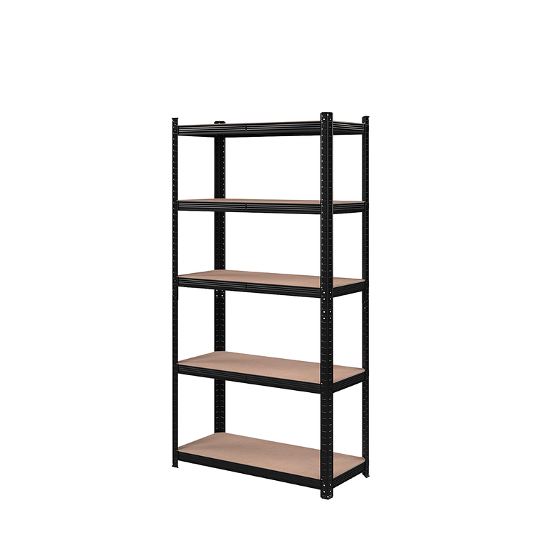 Estante Metálico Lisboa Negro 150x70x30 cm 300kg 1