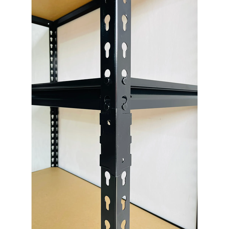 Estante Metálico Bilbao Negro 183x90x40 cm 750kg 6