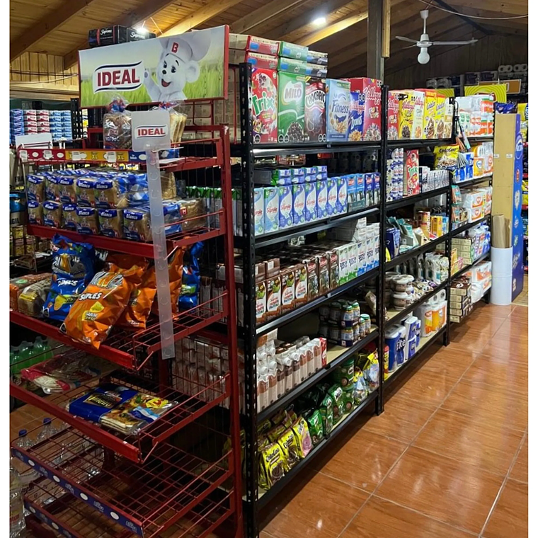 Estante Metálico Bilbao Negro 183x120x45 cm 875kg 8